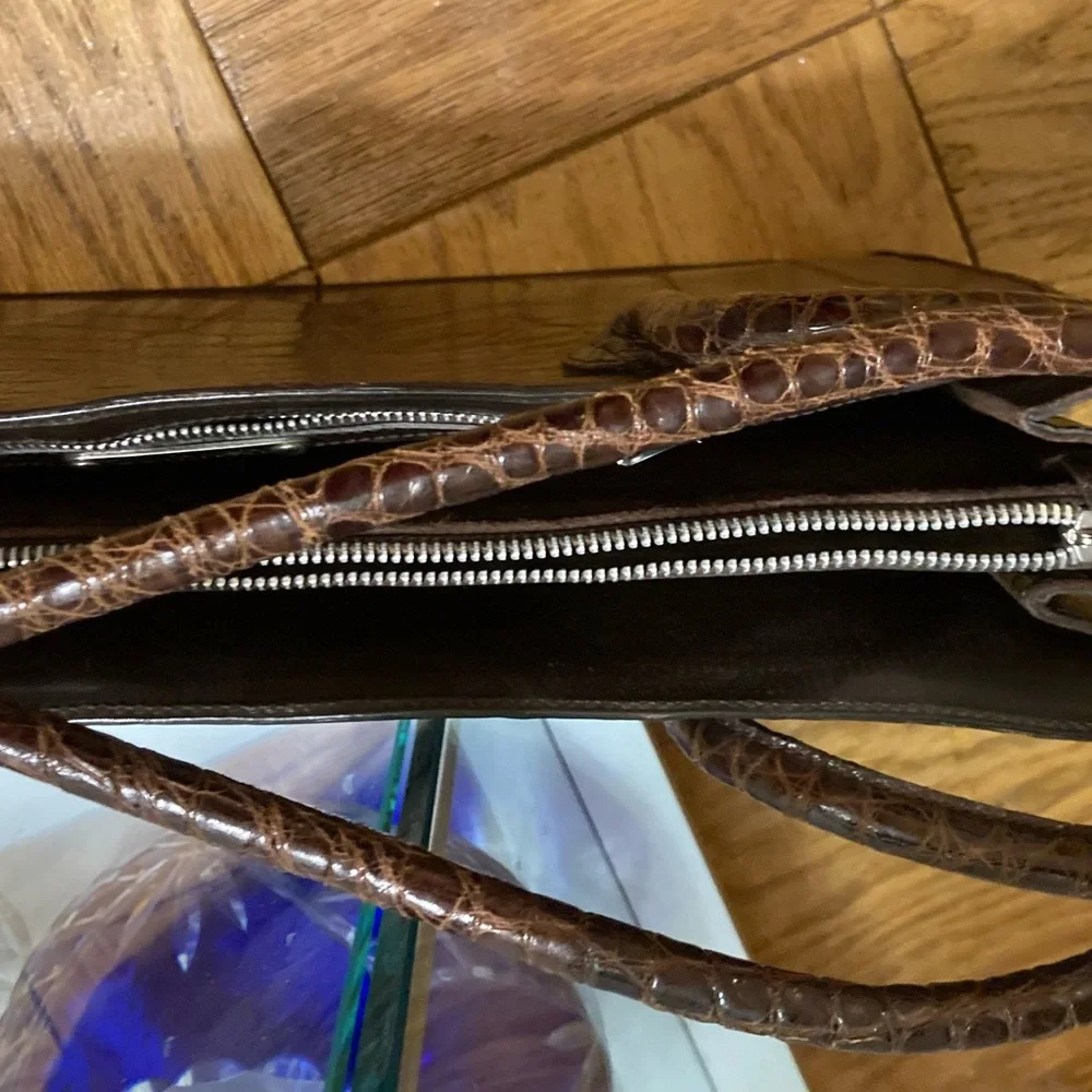 Calvin Klein Brown Leather Bag - Picture 3 of 5